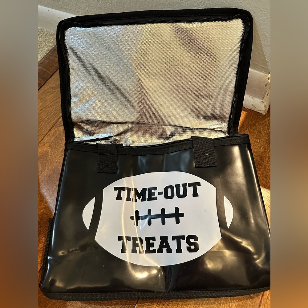 Black Football Time-Out Cooler Bag